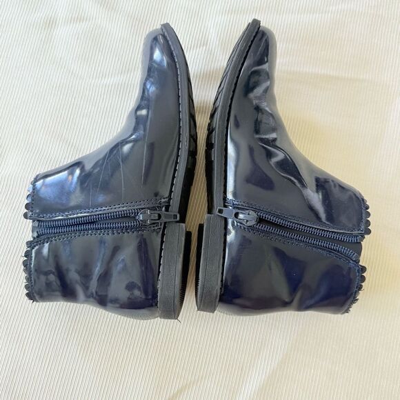 Little Girls Ankle Boots Navy Zip Comfort Shoe Size 13 - Picture 5 of 5